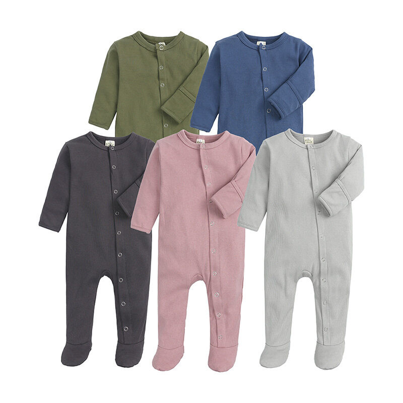 Orangemom 0-12months Baby Jumpsuit Long Sleeved Cotton Toddler Romper Simple Spring Autumn Baby Body Suit 2022 New Style Baby Body Suit,1pcs