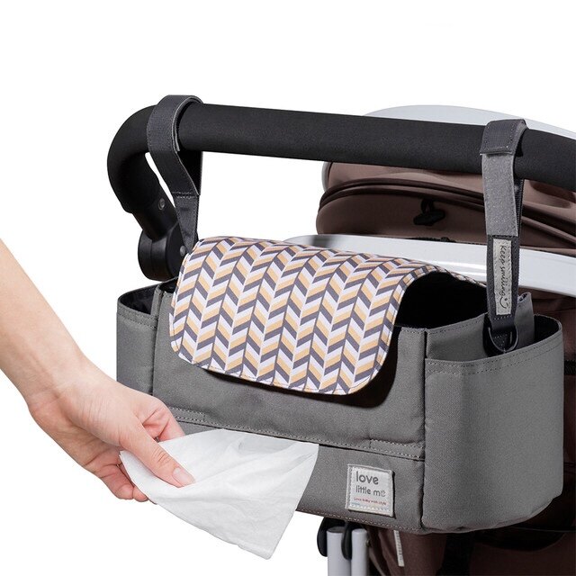 Portable Diaper Bag Stroller Bag Organizer High Capacity Baby Nappy Bag Maternity Bag for Baby Care for Mommy（Large)